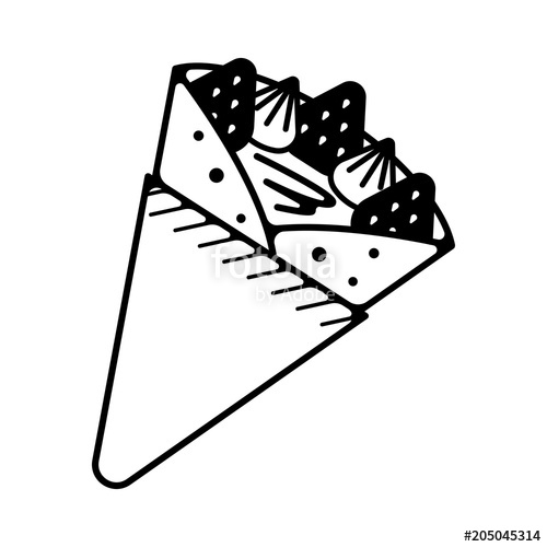 500x500 Crepe Illustration Icon Stock Image And Royalty Free Vector Files