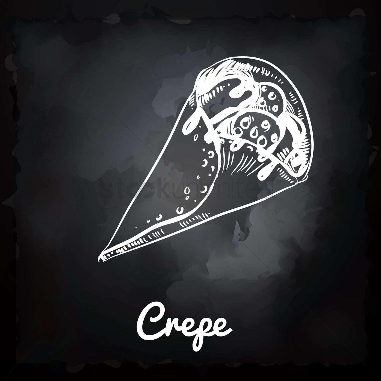 1300x1300 Hand Drawn Crepe Vector Image