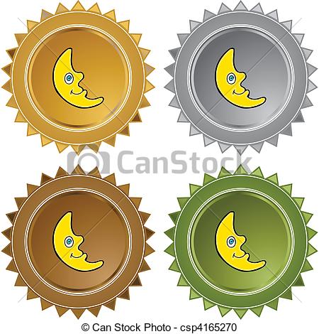 450x470 Crescent Moon Vector Clipart