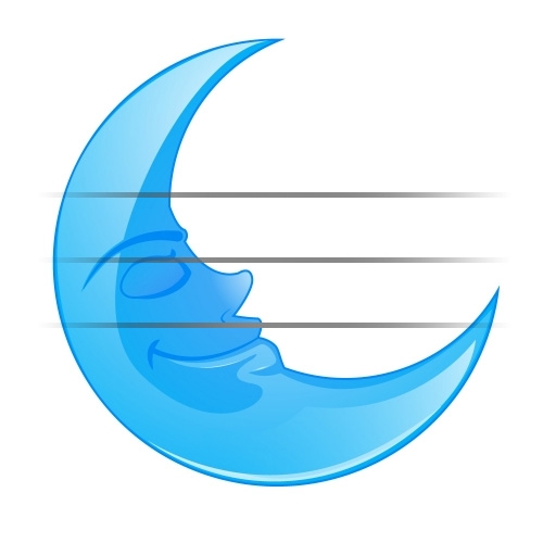 500x500 Blur Clipart Crescent Moon