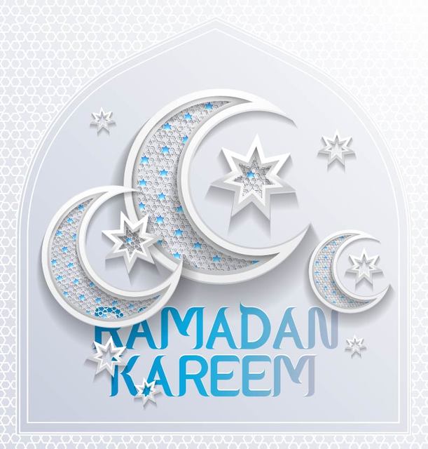 611x640 Free Vectors Stunning Crescent Moons Ramadan Typography Cgvector
