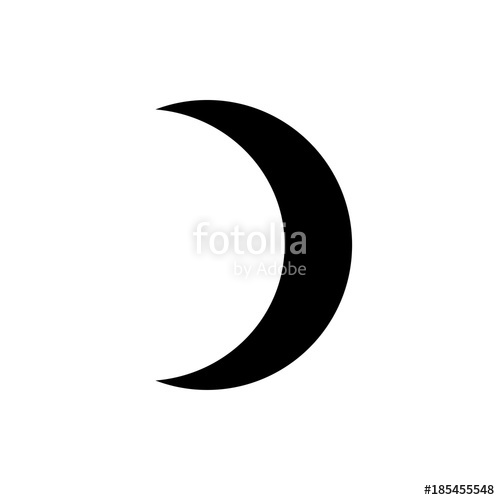 500x500 Vector Crescent Moon. Stock Image And Royalty Free Vector Files