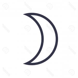 300x300 Hand Drawn Vector Crescent Moon Art Lazttweet