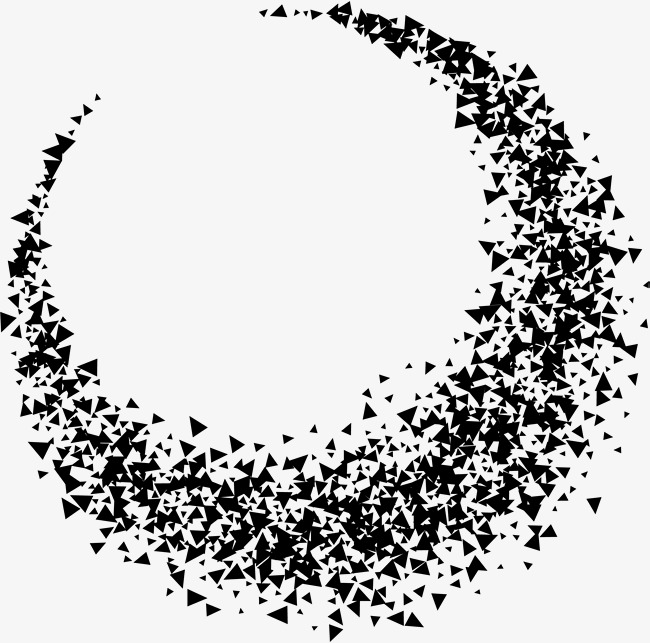 650x643 Black Triangle Puzzle Crescent, Vector Png, Black Triangle