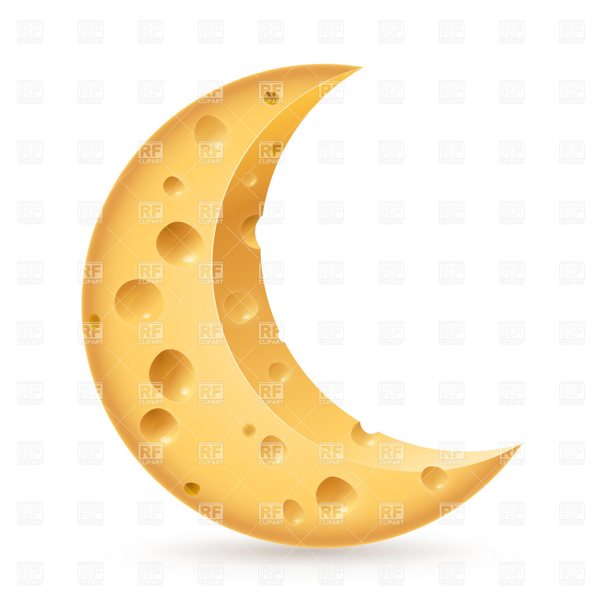 1200x1200 Cheese Crescent Vector Image Vector Artwork Of Backgrounds