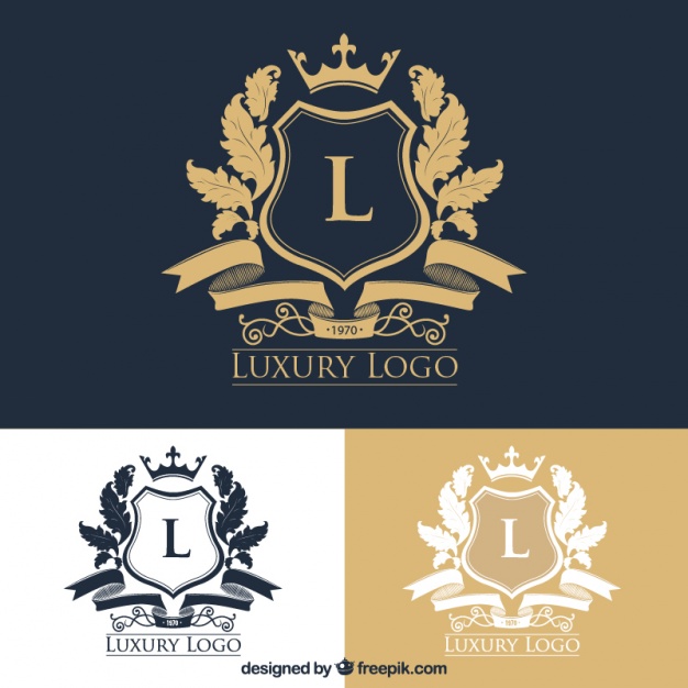626x626 Pack Of Stylish Logos With Crests Vector Free Download