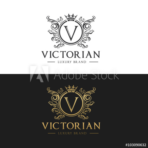 500x500 Victory Logo,crest Logo,v Letter Logo,victorian Logo,vector Logo