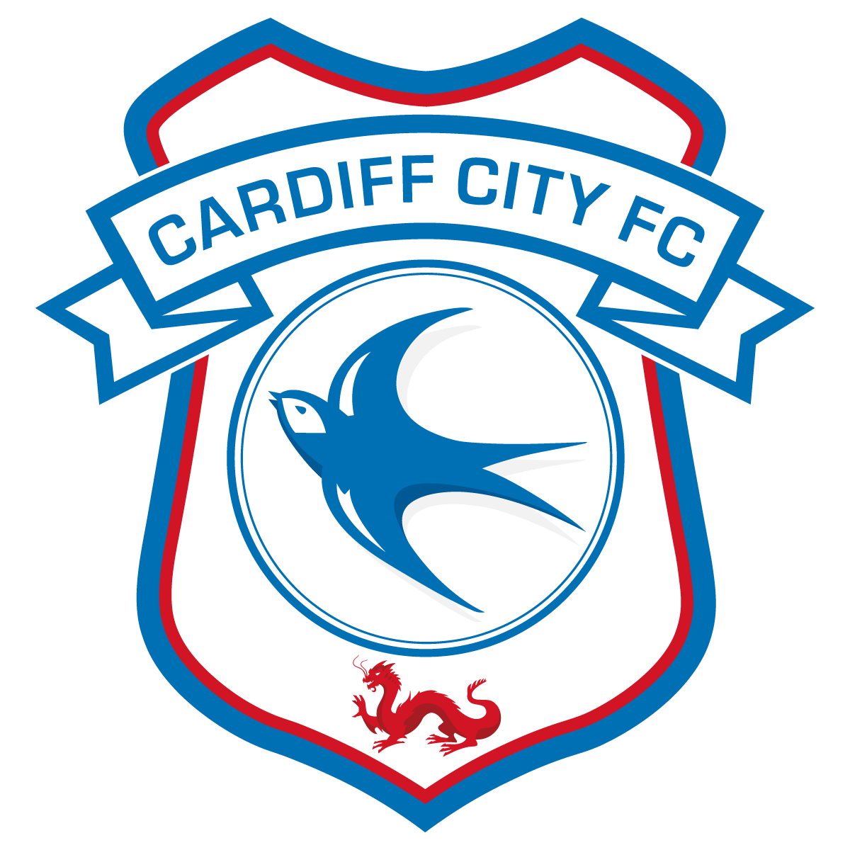 1200x1200 Cardiff City Fc Football Club Crest Logo Vector Free Vector