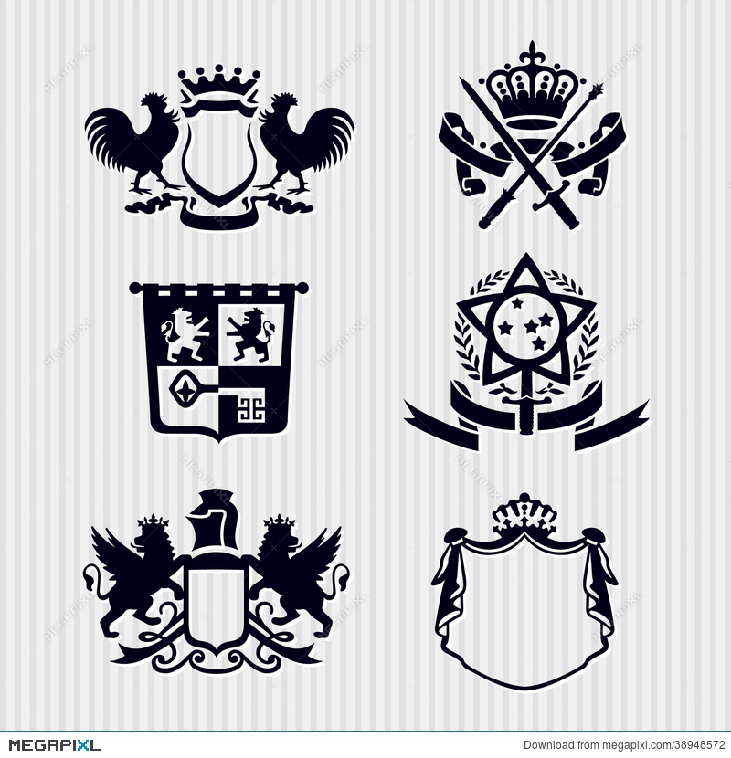 800x830 Vector Royal Crest Medallion Shield Crown Illustration 38948572