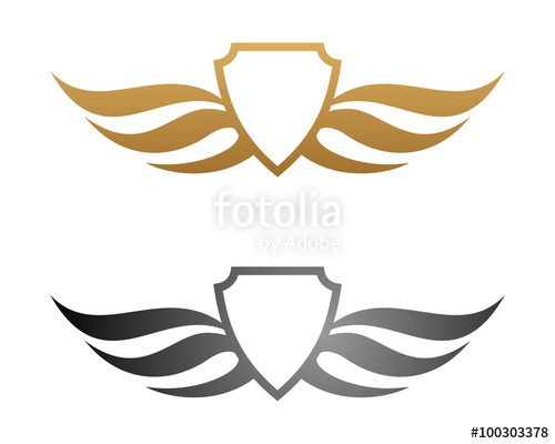 500x400 Wing Crest Shield Logo Stock Image And Royalty Free Vector Files