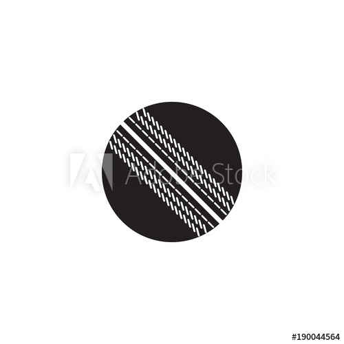 500x500 Cricket Ball Vector Icon