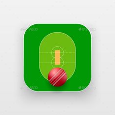 236x236 Vector Illustration Of A Cricket Ball Flying Out With Words India