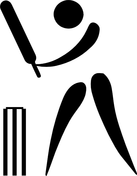 468x600 Olympic Sports Cricket Pictogram Clip Art Free Vector In Open