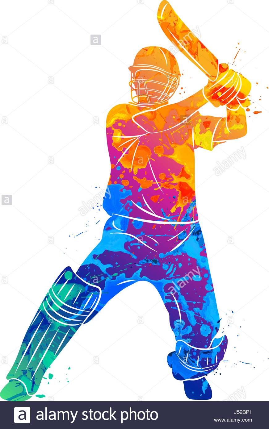 871x1390 Collection Of Free Batsmen Clipart Colour. Download On Ubisafe
