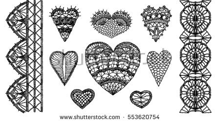 450x253 Collection Of Crochet Heart Drawing High Quality, Free