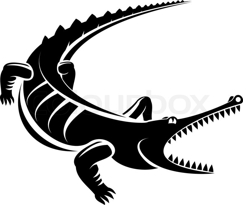 800x676 Isolated Shape Of Crocodile As A Mascot Stock Vector Colourbox