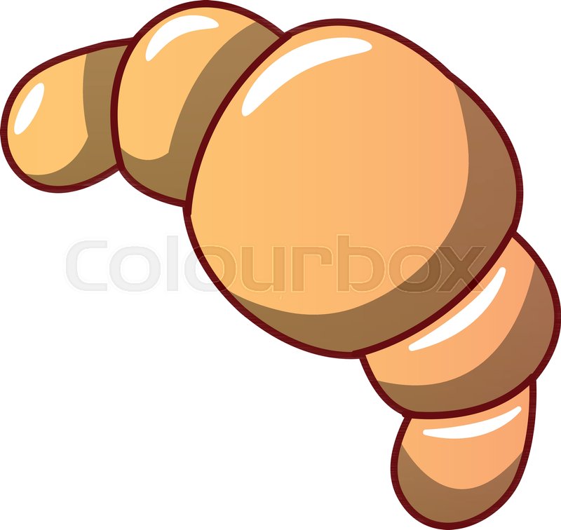 800x756 Croissant Icon. Cartoon Illustration Of Croissant Vector Icon For