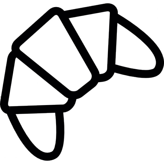 626x626 Croissant Outline Icons Free Download