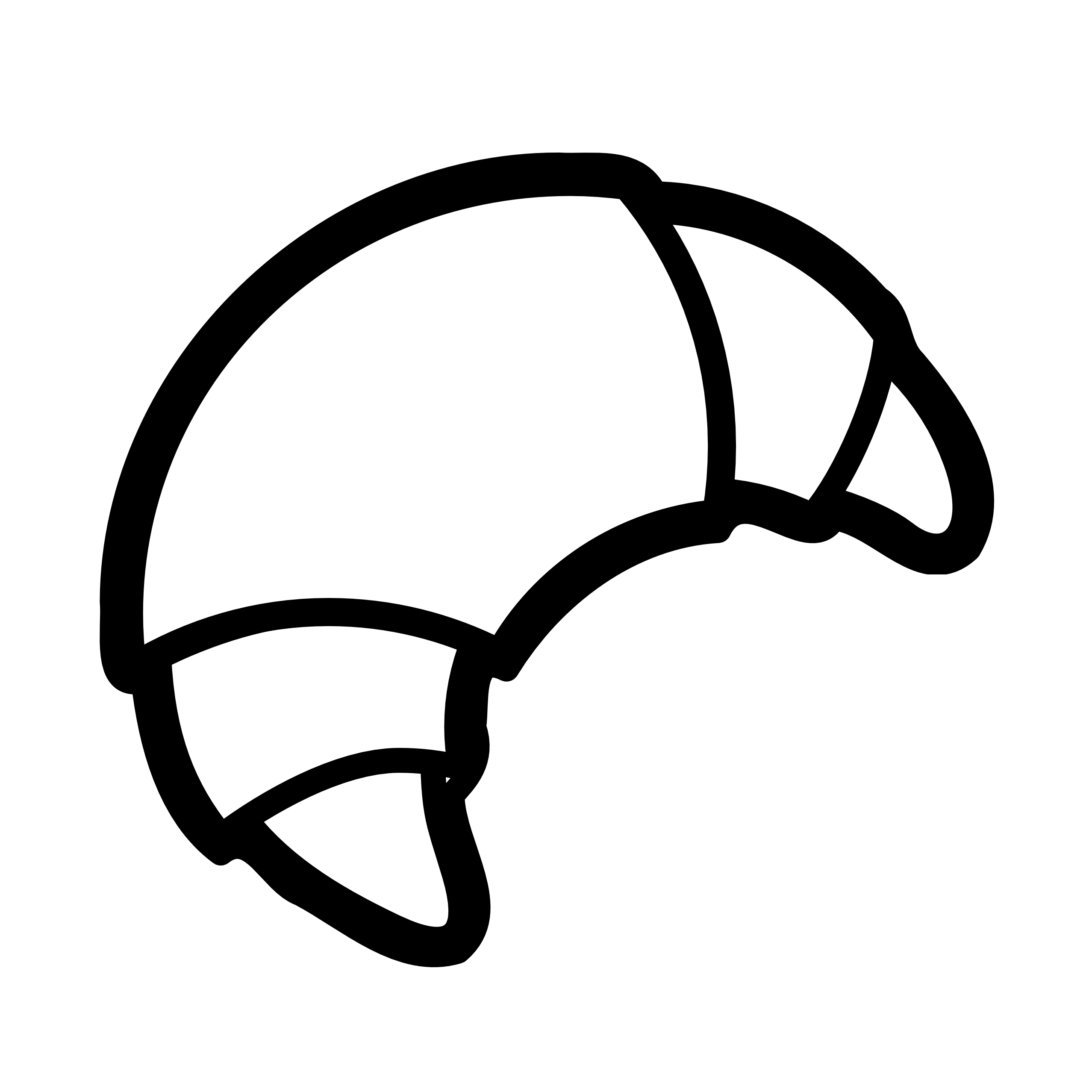 2555x2555 Croissant Vector ~ Frames ~ Illustrations ~ Hd Images ~ Photo