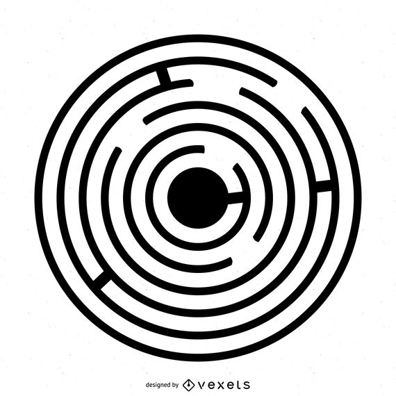 570x570 Maze Crop Circle Illustration
