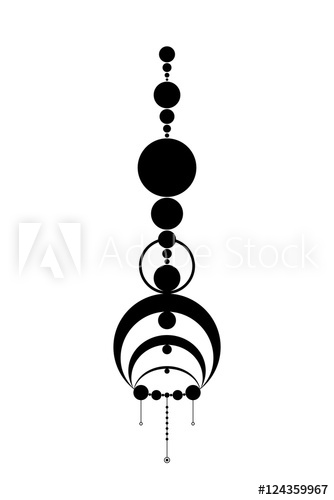 334x500 Crop Circle, Sacred Geometry, Stencil, Vector