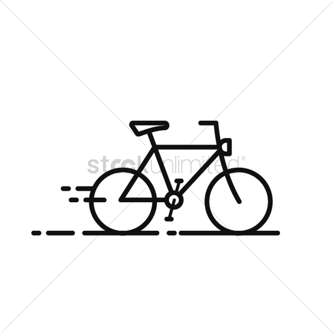 1300x1300 Cross Country Bicycle Vector Image