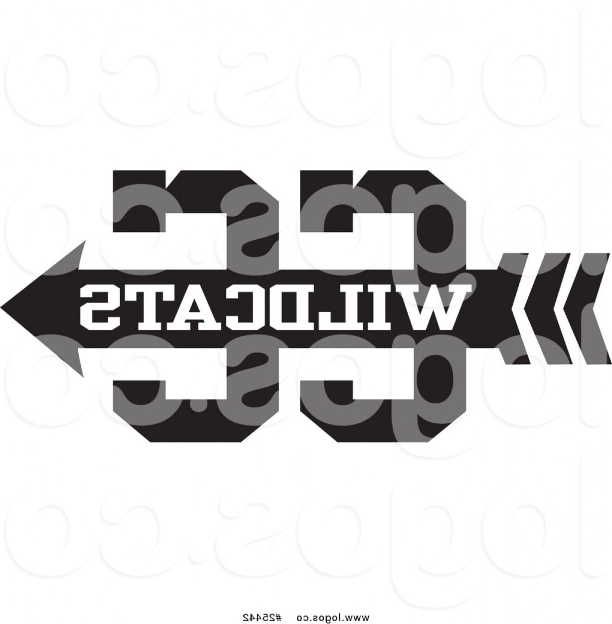 1228x1252 Royalty Free Vector Logo Of A Wildcats Team Cross Country Running