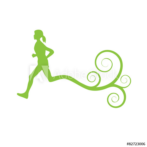 500x500 Vector Sign Cross Country With Curls