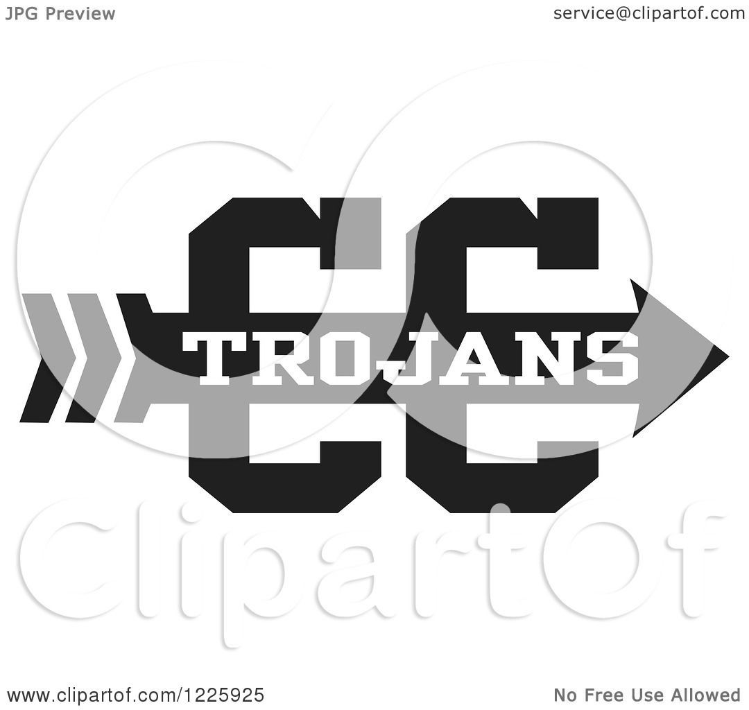 1080x1024 Clipart Of A Trojans Team Cross Country Running Arrow Design In