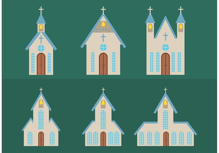 700x490 Simple Country Church Vectors