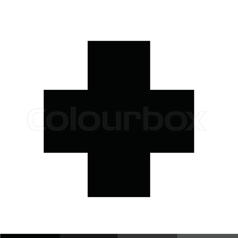 800x800 Cross Pharmacy Symbol Icon Illustration Design Stock Vector