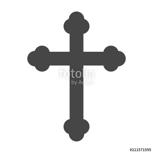 500x500 Christian Church Vector Logo, Cross Icon Stock Image And Royalty