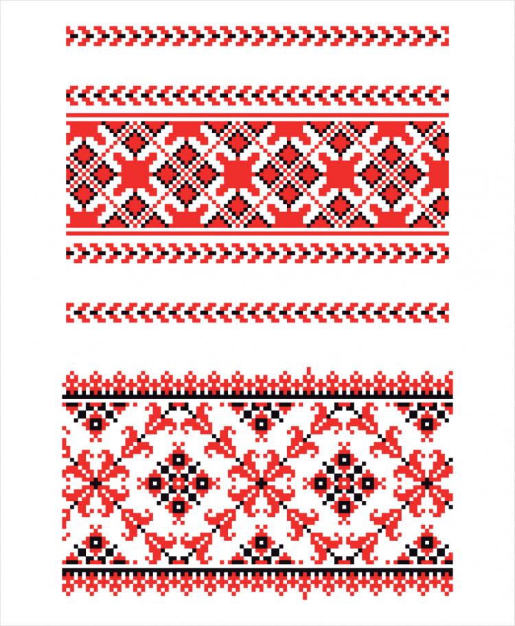 750x912 Cross Stitch Patterns 05 Vector Free Vector 4vector