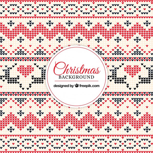 626x626 Decorative Christmas Background With Cross Stitch Vector Free