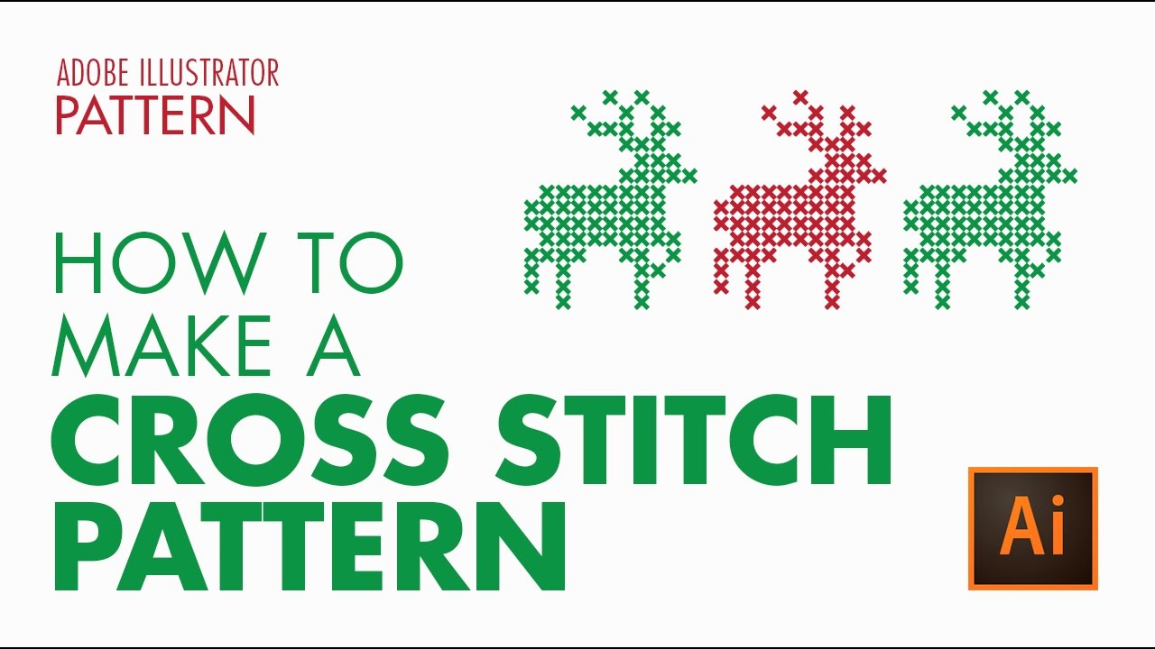 1280x720 How To Create A Vector Cross Stitch Effect In Adobe Illustrator