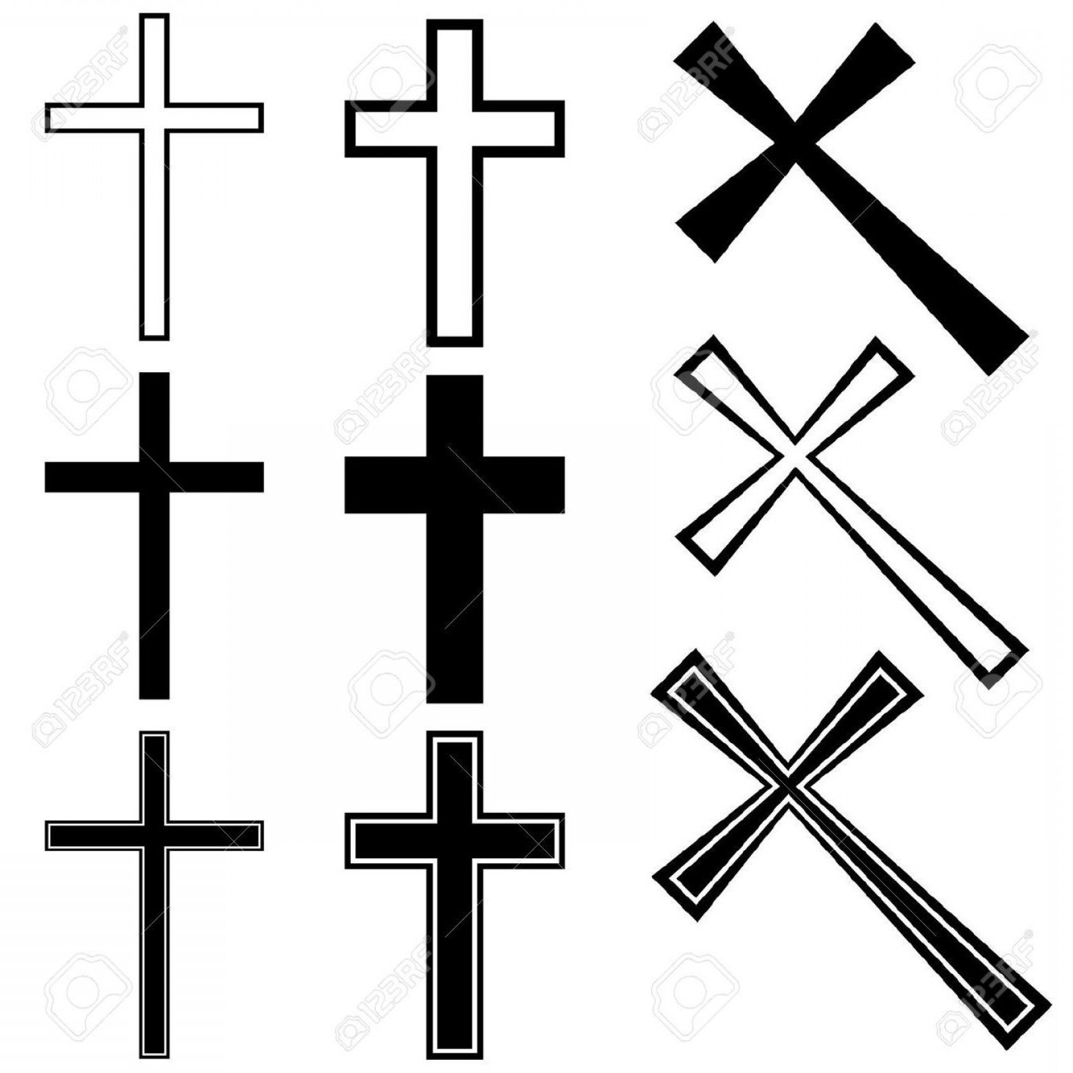 1560x1560 Top Vector Christian Crosses Stock Cross Tattoo File Free