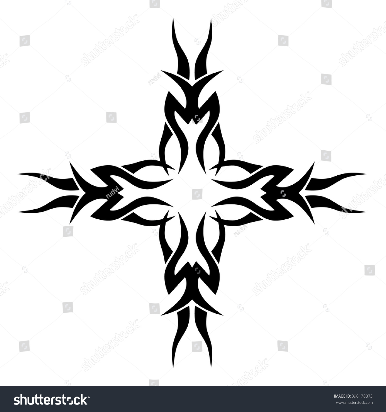 1500x1600 Tribal Art Cross Tattoos Tribal Tattoo Design Vector Sketch Art