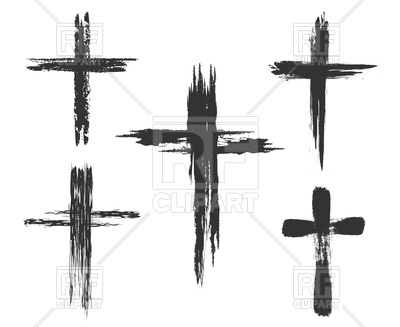 400x327 Hand Drawn Christian Cross Signs Vector Image Vector Artwork Of