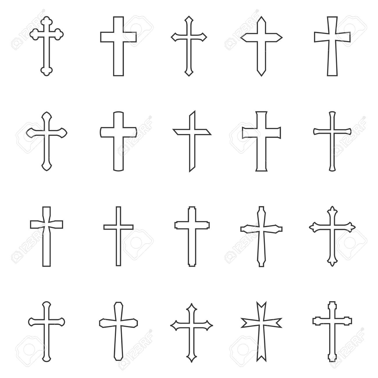 1300x1300 Cross Outline