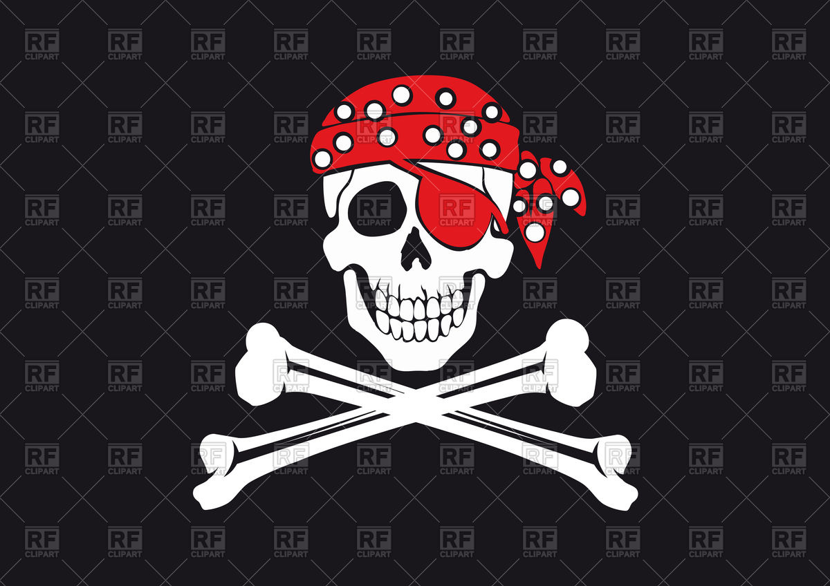 1200x848 Skull And Crossbones On Black Background