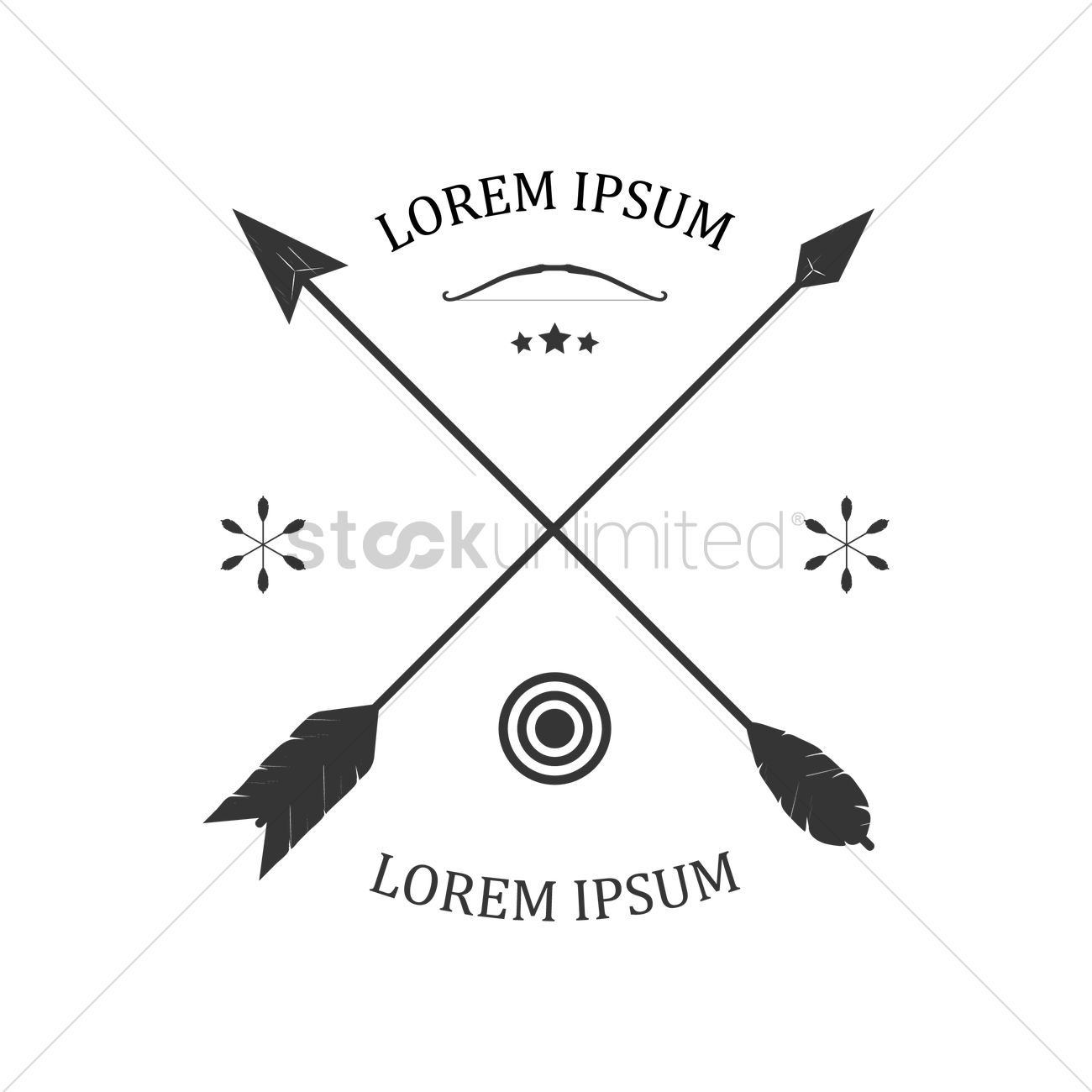 1300x1300 Crossed Arrows Vector Image