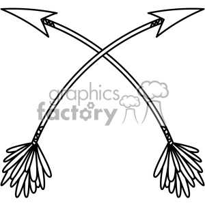 300x300 Royalty Free Crossed Bent Arrow Vector Design 11 403261 Vector