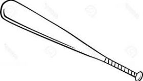 280x158 Crossed Baseball Bats Clipart Black And White All About Clipart