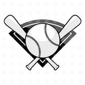 300x300 Photostock Vector Baseball With Crossed Bats Arenawp