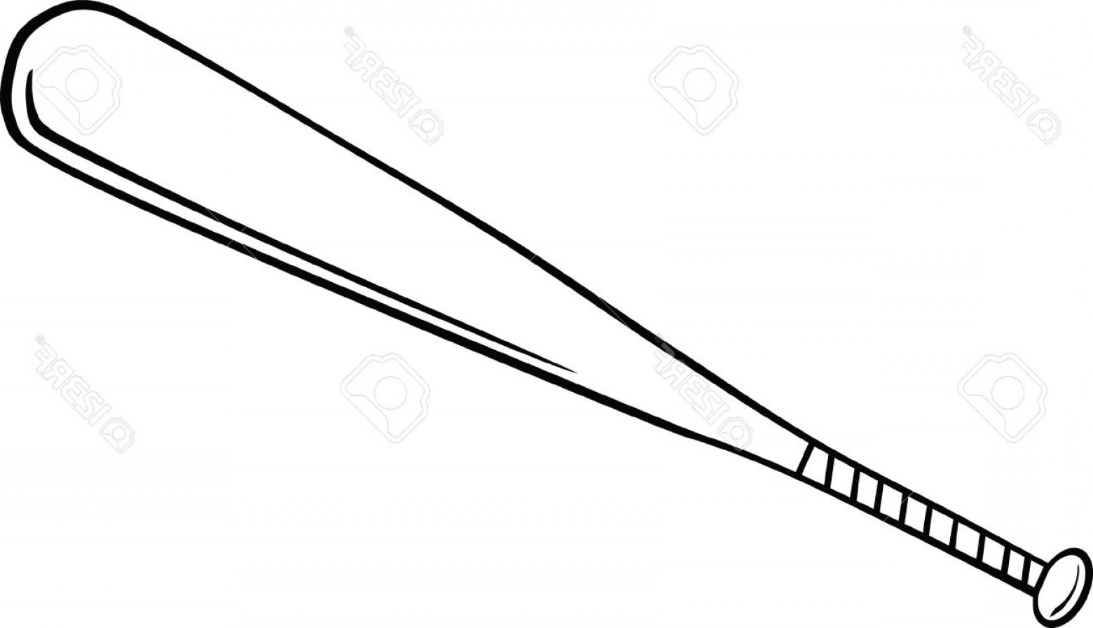 1560x897 Photostock Vector Black And White Baseball Bat Illustration