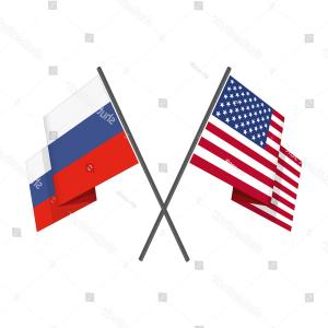 300x300 American Russian Crossed Flags Vector Illustration Orangiausa