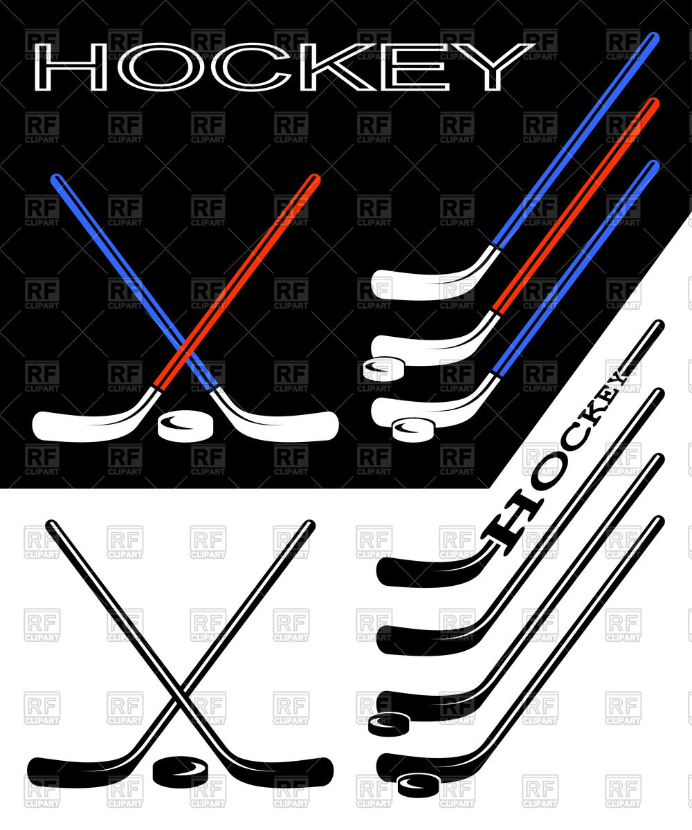 1000x1200 Crossed Ice Hockey Sticks Vector Image Vector Artwork Of Sport