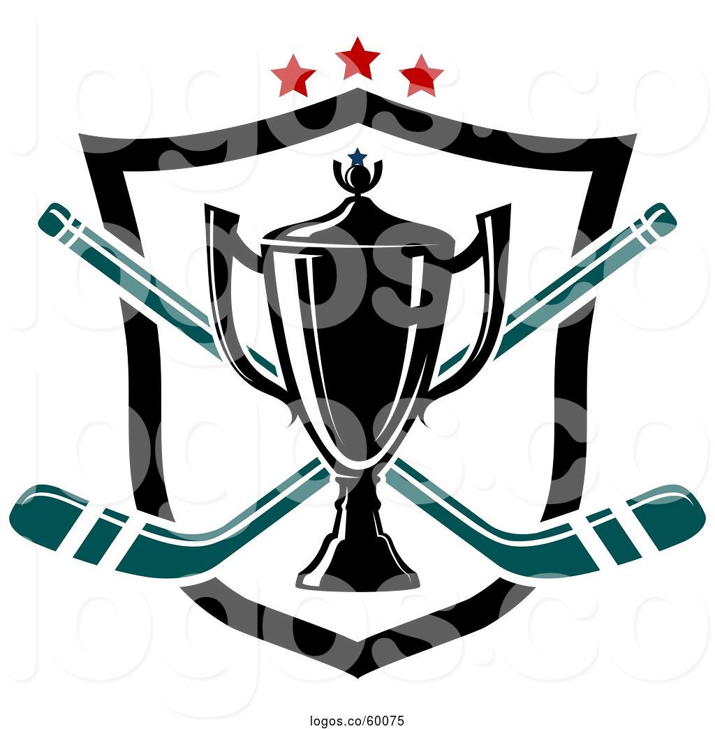 1024x1044 Logo Of Trophy Cup Over Crossed Hockey Sticks A Shield And Stars