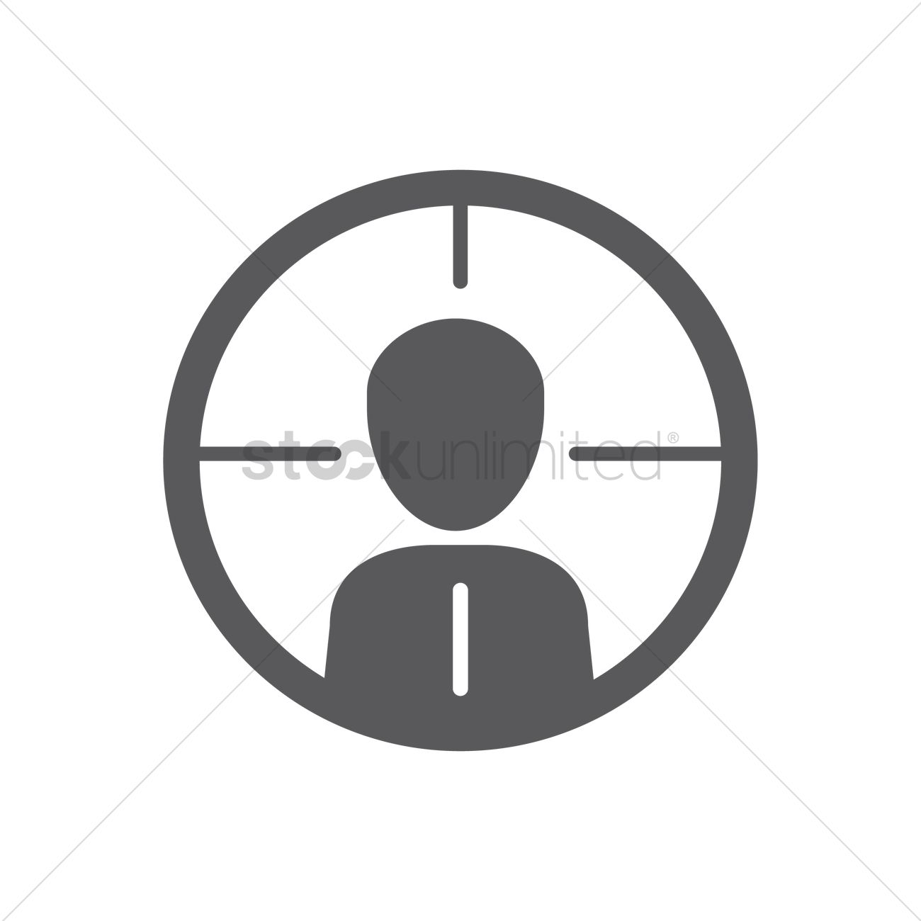 1300x1300 Crosshair Vector Image
