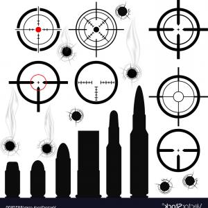 300x300 Set Of A Black Gun Scope Crosshair Vector Gm Orangiausa